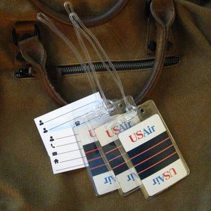 ✈️ USAir US Air Airways Luggage Tags Set (3)